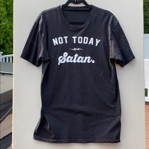 Not Today Satan Black T-Shirt Drag Queen Drag Race